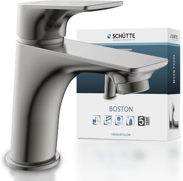 Змішувач для ванної кімнати SCHÜTTE BOSTON - однозахватна модель з нержавіючої сталі (графіт)