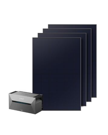 Сонячна електростанція Anker SOLIX для балкону (1780W | 3200Wh) з акумулятором Solarbank 2 E1600 Pro (1600Wh) та розширювальним акумулятором BP1600 (1600Wh), 4 панелі RS40T (445W), підставка, 4 MPPT, 1000W AC, Plug&Play