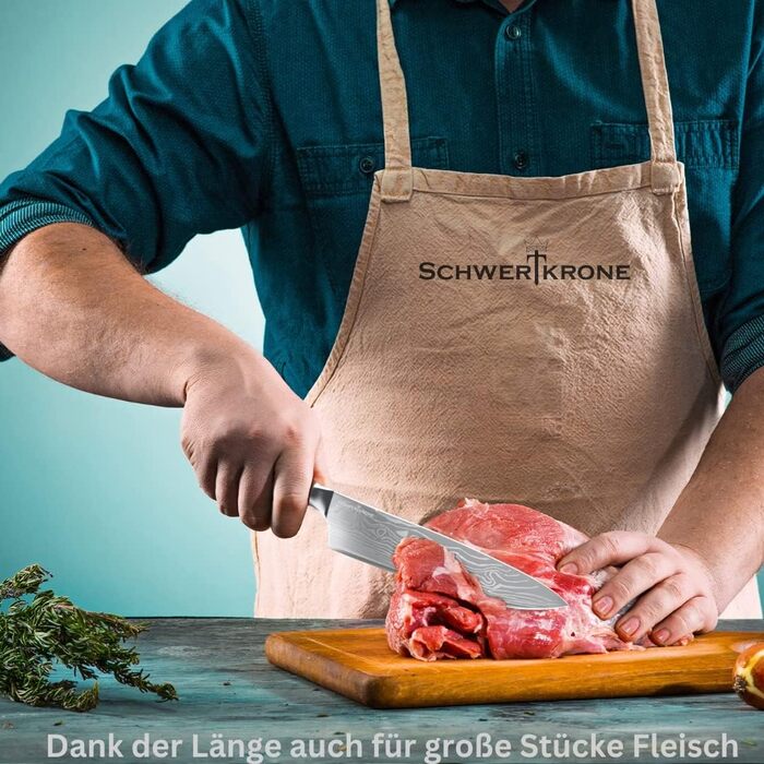 Ніж кухарський Schwertkrone Chef Messer з ручкою з горіхового дерева, Made in Germany
