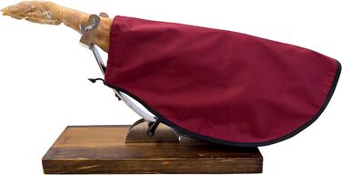 Поворотна головка Кришка шинки Бордо Точилка для рук Тримач для шинки для ножа для шинки, дерево з нержавіючої сталі, бордово-червоний, 1217