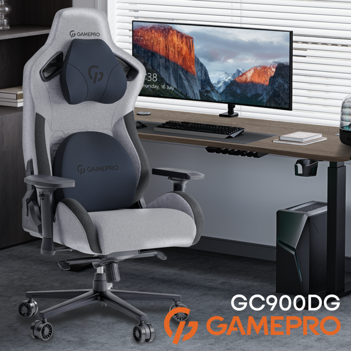 Крісло ігрове GamePro GC900DG Fabric Dark Grey