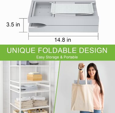 Підставка для ванни Artmalle, складана бамбукова підставка для ванни з тримачем для книги та келиха, безкоштовна мильниця, для розслаблення та читання, натуральний бамбук (сірий, складна)