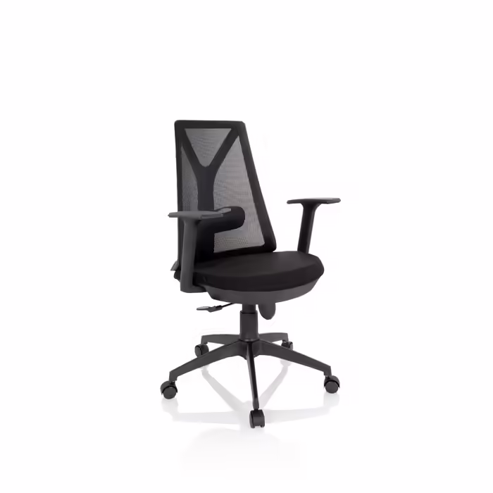Офісне крісло / Обертове крісло FALUN BASIC Сітка / Тканина Чорний hjh OFFICE