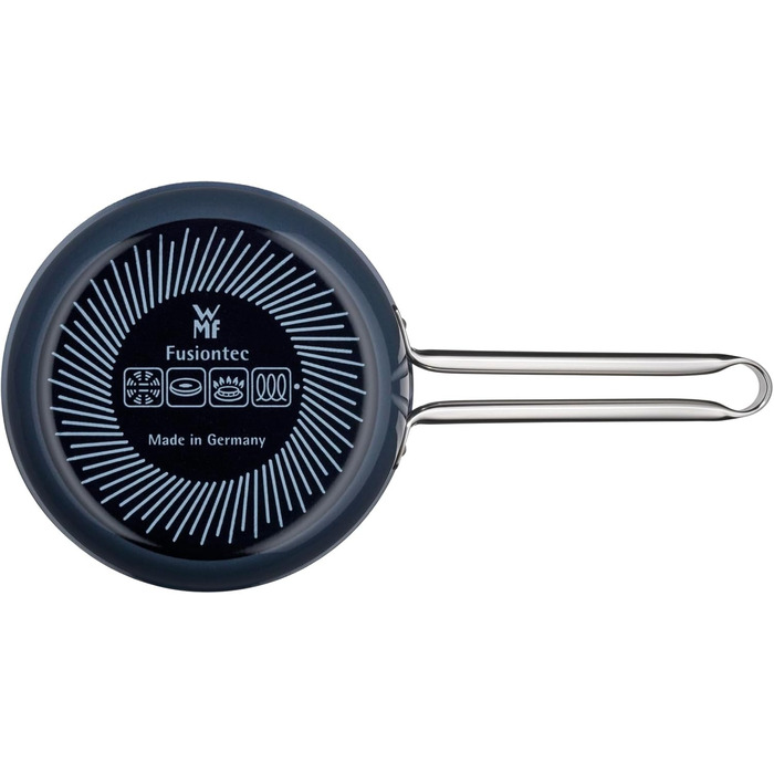 Каструля WMF Fusiontec Essential, 16 см, 1,3 л, без кришки, нержавіюча сталь, індукційна, з високотехнологічної кераміки, стійка до подряпин, без покриття, темно-синя, Made in Germany