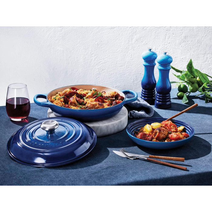 Каструля Le Creuset Signature з чавуну, 30 см, 3.5 л, Azure (Карибський)