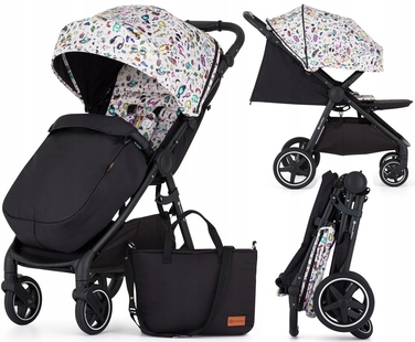 Дитячий прогулянковий візок Petite&Mars Royal 3 BLACK Limited Tattoo