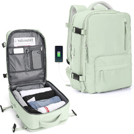 Дорожній рюкзак жіночий рюкзак для ручної поклажі для активного відпочинку повсякденний рюкзак шкільна сумка підходить для ноутбука 14 дюймів з USB-портом для зарядки відділення для взутт