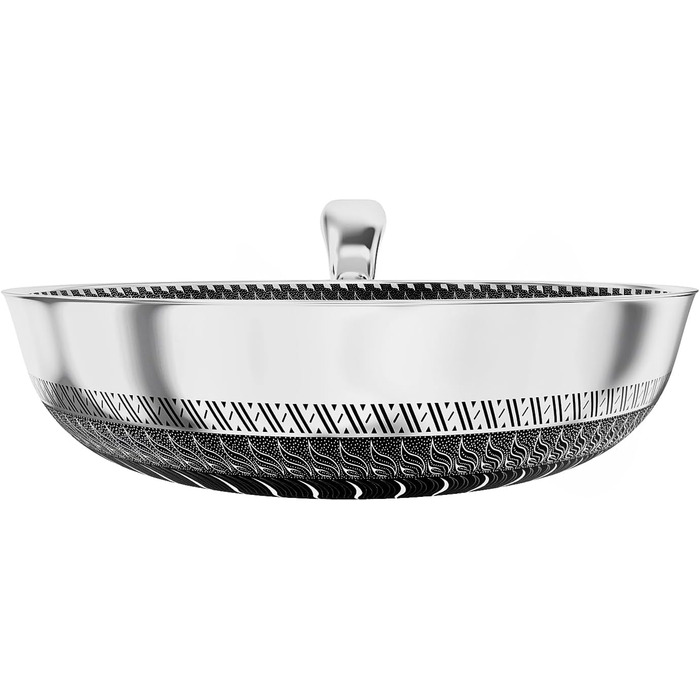 INTIGNIS® Сковорода з кришкою – 30 см / 6 л – з антипригарним покриттям | Стійка до подряпин | Глибока | Без хімікатів | Сковорода з нержавіючої сталі