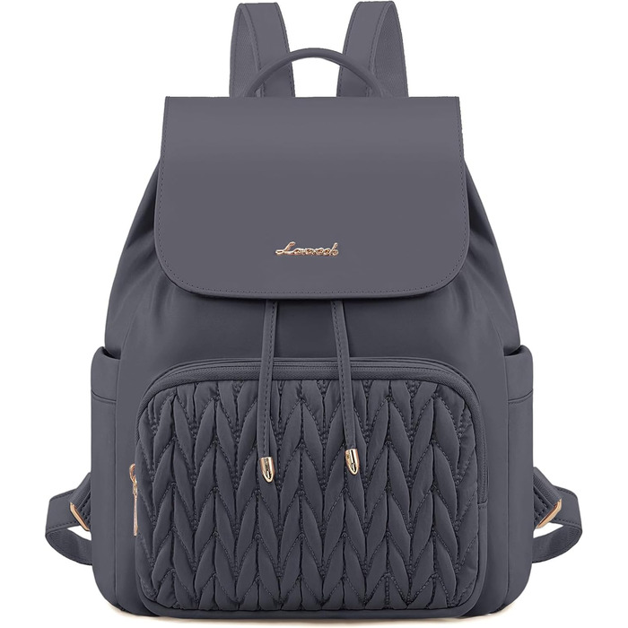 LOVEVOOK Рюкзак жіночий маленький, елегантний міський рюкзак, маленький денний рюкзак, водонепроникний, міні-рюкзак, casual, для подорожей, школи, роботи, чорний (13 дюймів, сірий)