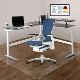 Захисна килимок під офісне крісло Artwelt, PVC, 190x120 см, антиковзаюча