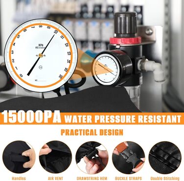 Захисний чохол для садово-патіо меблів, 242x182x100 см, вологостійкий, UV-стійкий, 420D