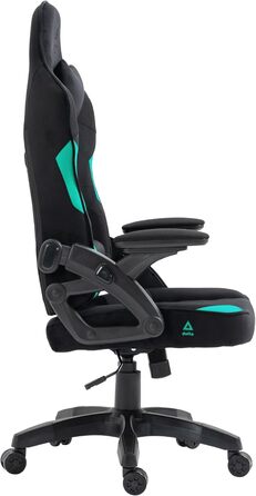 Крісло ігрове KRAKEN CHAIRS чорно-морського кольору, тканинне, ергономічне, для геймерів, вантажопідйомність 130 кг