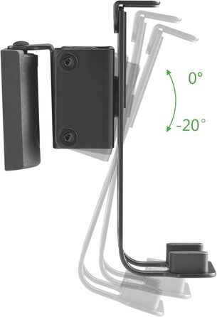 Підставка для SONOS ONE та Play:1 Conecto CC50596-2 (2 шт.) - білий колір, висота 71.6 см, максимальне навантаження 3 кг, з кабелеуправлінням