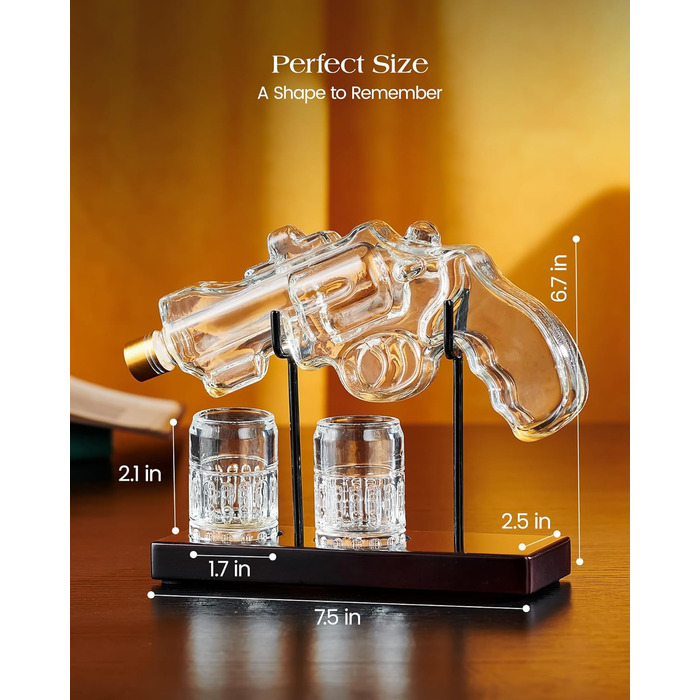 Набір для віскі з келихами: подарунок для чоловіка, батька, колеги. Стильний декантер та келихи для дому та бару