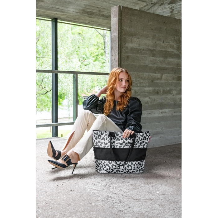 Сумка-шопер Reisenthel Shopper E1 - велика містка сумка для покупок, Leo Nero