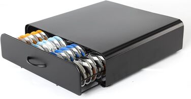 Організатор для капсул Tassimo: висувна шухляда для капсул кави та підставка під машину 2-в-1 (з вигнутим ручками)