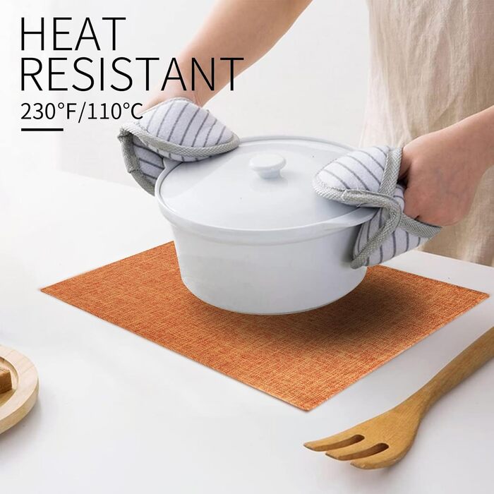 Набір тканинних серветок для столу (8 шт), Бордовий колір, Стійкі до тепла, Легко миються, Ідеально для святкування та декору