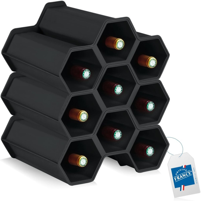 Стійка для вина Stimo на 12 пляшок, пластикова, розширювана, стелаж для напоїв