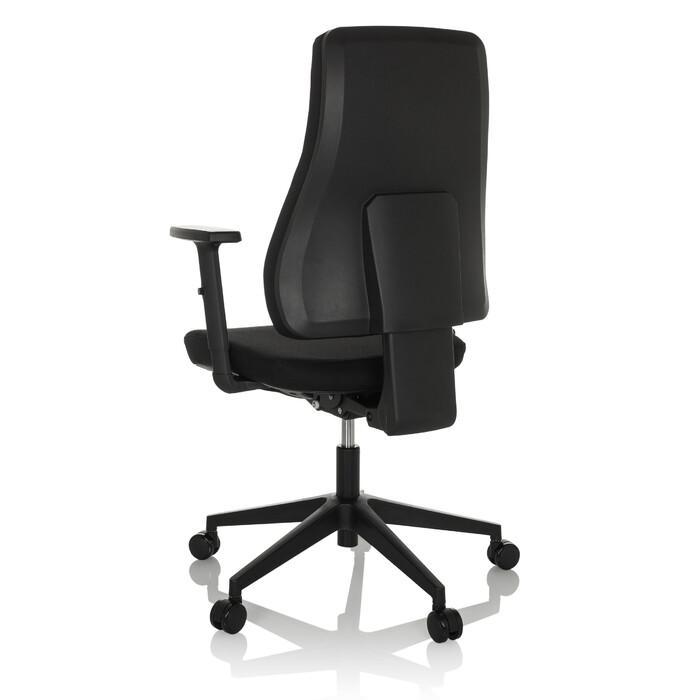 Офісне крісло MATHES, обтягнуте тканиною, чорного кольору. hjh OFFICE