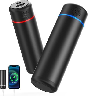 Електричні грілки для рук EXTSUD 2 шт. 5000mAh, USB Powerbank, 3 режими нагріву, для кемпінгу, гольфу, подарунок