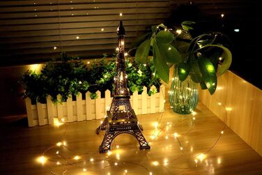 EASTERNSTAR Льодогенератор світлодіодна гірлянда мідний дріт 20м, 200 LED, EU штекер, 8 режимів, водонепроникна, для декору інтер'єру, екстер'єру, саду, вечірки, Різдва, освітлення, тепле біле світло