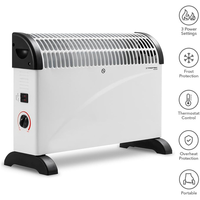Електричний конвекторний обігрівач Trotec TCH 20 E – 2000 Вт