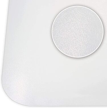 Захисна килимок KARAT для твердих підлог - 114 x 200 см, молочно-білий - захист для офісного крісла, килимок для паркету, ламінату, з поліпропілену (Revolution)