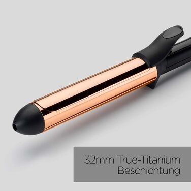 Фен BaByliss Salon Air Brilliance з цифровим двигуном, D665E (Lockenstab32mm плойка з кліпсою)