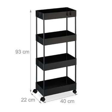 Візок для зберігання Relaxdays на 4 ярусах