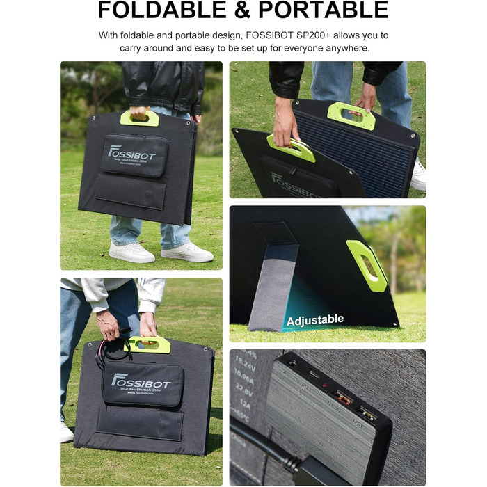 Портативна електростанція FOSSiBOT F1200: 1024Wh LiFePO4, 1200W (2400W) для кемпінгу, дому та балкону