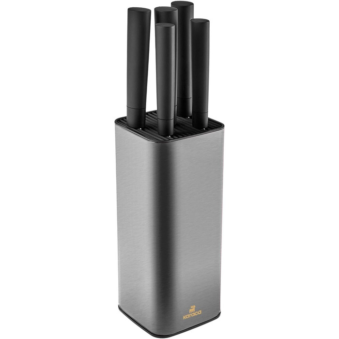 Набір ножів Karaca Grammy Inox (6 шт.) з нержавіючої сталі, гострі, легко миються, елегантний дизайн, ергономічні ручки, кольорові ножі для фруктів, багатобарвні