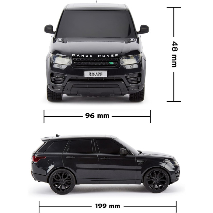 Радіокерований позашляховик Range Rover Sport CMJ 1:24 з LED-підсвічуванням, чорний