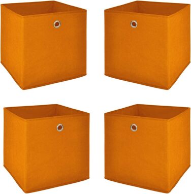 Набір розкладних меблів Akut з 4 шт. помаранчевого кольору, ящик для зберігання кімнатних перегородок або полиць