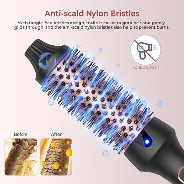 Термощітка LCD Ion Thermal Brush 38MM - плойка та щітка для випрямлення волосся