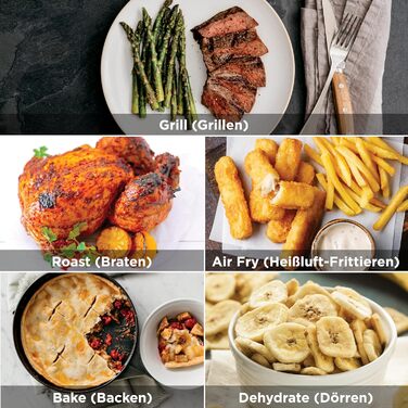 Мультигриль Ninja MAX 6-в-1 з фритюрницею, 3.8л, сірий/срібний, DG551EU