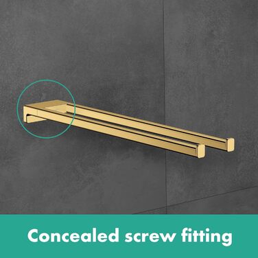 Тримач для рушників Hansgrohe AddStoris двосторонній, хром, 41770000