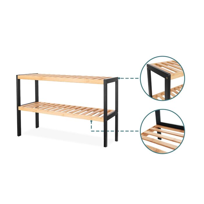 Стелаж для взуття Relaxdays з бамбука