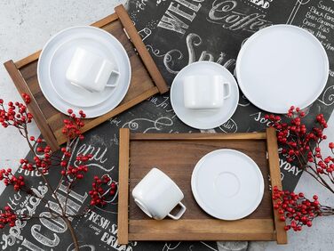 CreaTable Серія Chef Collection: 18-частинний порцеляновий сервіз для 6 осіб, Made in Europe