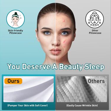 Ортопедична подушка Mokaloo для шиї та підтримки голови – Memory Foam, для сну на боці, спині та животі, з охолодженням, для зняття болю