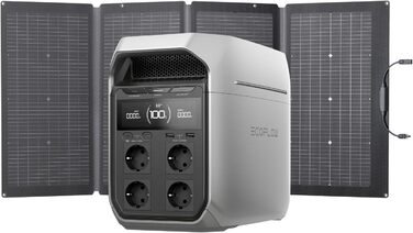 Портативна електростанція EcoFlow DELTA 3 Plus 220W: 1024 Wh, LiFePO4, 1800W (3600W пік), сонячний генератор для резервного живлення та кемпінгу