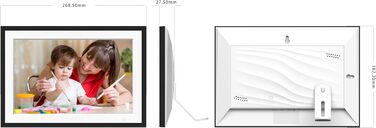 Цифровий фоторамка Cytem 10.1 дюйма | Wi-Fi, FrameO, 32GB, сенсор руху, автоповорот, IPS 16:10, сенсорний екран, чорно-білий