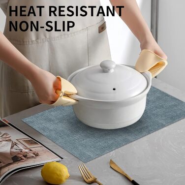 Набори тканинних серветок для столу Burgunderrot (бордові), 8 шт. - легко миються, термостійкі, для кухні, набір для святкування