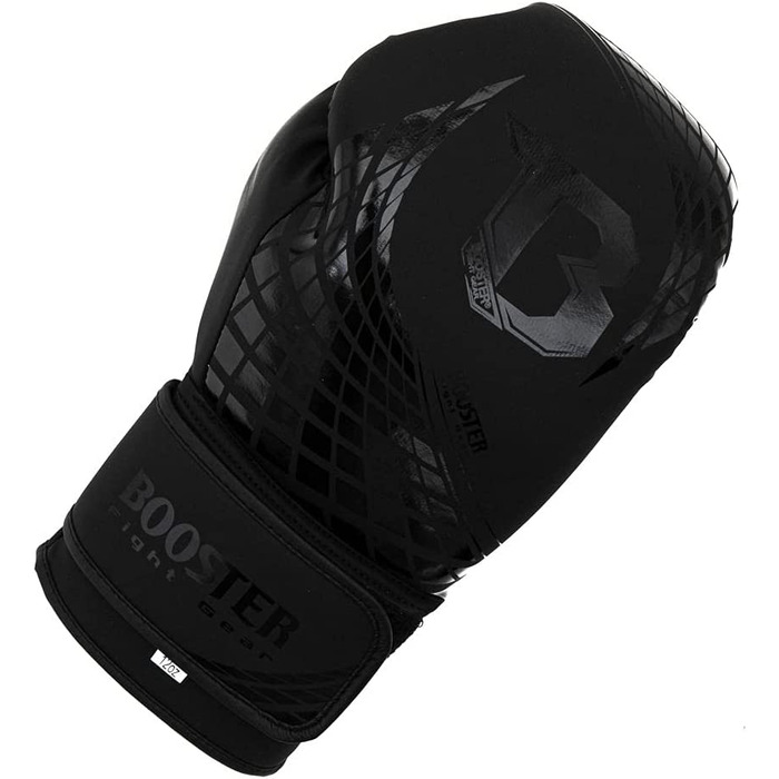 Боксерські рукавички Booster Fightgear Cube Black - боксерські рукавички для боксу Кікбоксинг спаринг Муай Тай (10 унцій)