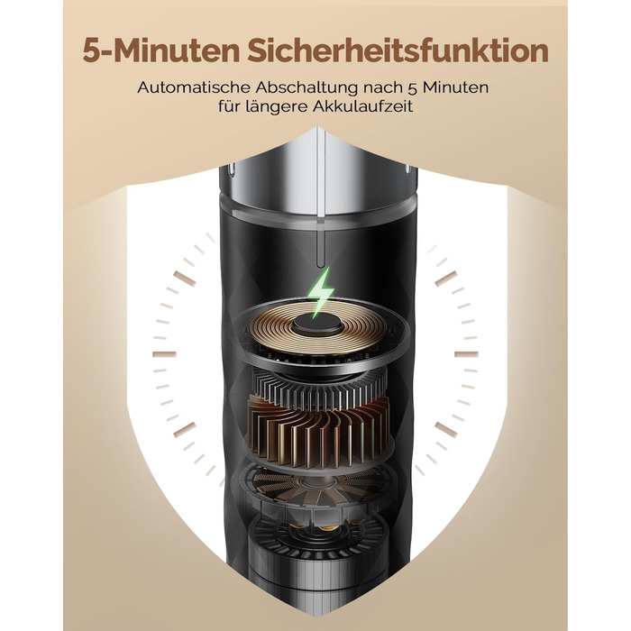 Електричний пінний вершковий вінчик Maestri House LunaFro 2.0, бездротовий, з регулюванням швидкості, чорний