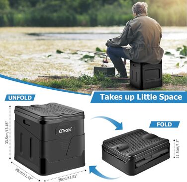 Розкладне туристичне туалетне сидіння OTRAKI - мобільний туалет для кемпінгу, фестивалів та подорожей (12 пакетів)