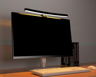 LED-лампа для монітора Meichoon з вигнутим екраном, 3 режими, регулювання яскравості, сенсорне керування, захист очей, LE13 A