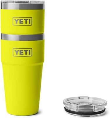 Термос YETI Rambler 591ml (20oz) з кришкою MagSlider, колір Firefly Yellow