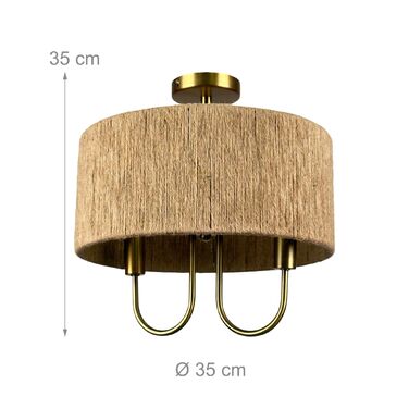 Relaxdays Дволампова стельова лампа