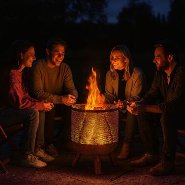 Кошик для вогню Relaxdays з імітацією росту