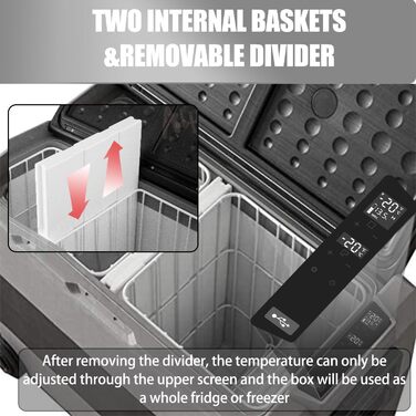 Автохолодильник Alpicool T60 60л компресорний, портативний для авто, кемпінгу, вантажівок, будинків на колесах (-20°C до +20°C) з USB